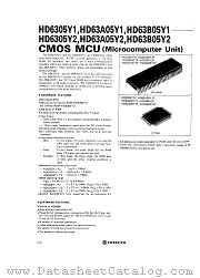 HD63A05Y1 datasheet pdf Hitachi Semiconductor