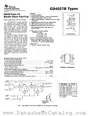 CD4027 datasheet pdf Texas Instruments