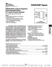 CD4543 datasheet pdf Texas Instruments