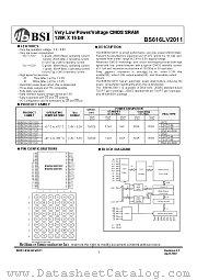 BS616LV2011AI datasheet pdf Brilliance Semiconductor