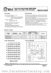 BS616LV2023DC datasheet pdf Brilliance Semiconductor