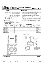 BS616UV2011EC datasheet pdf Brilliance Semiconductor