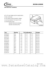 BC850W datasheet pdf Infineon