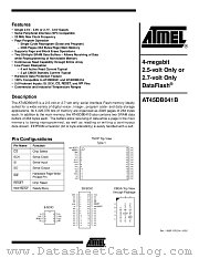 AT45DB041B-SI datasheet pdf Atmel