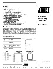 AT45DB321B-CC datasheet pdf Atmel