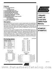 AT49F010-70PC datasheet pdf Atmel