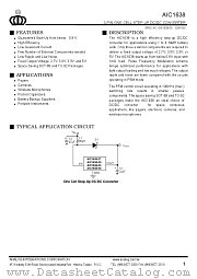 AIC1638-50CZ datasheet pdf Analog Integrations Corporation