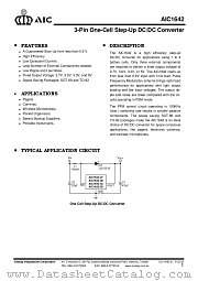 AIC164233XTB datasheet pdf Analog Integrations Corporation