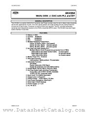 AK4364VF datasheet pdf Asahi Kasei Microsystems