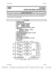 AK5384 datasheet pdf Asahi Kasei Microsystems