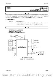 AKD4640 datasheet pdf Asahi Kasei Microsystems