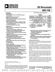 ADSP-2186BST-160 datasheet pdf Analog Devices