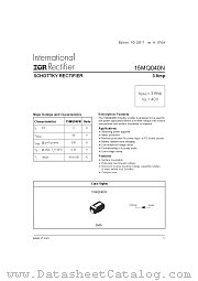 15MQ040NTRPBF datasheet pdf International Rectifier
