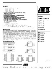 AT24C02-10PC-1.8 datasheet pdf Atmel