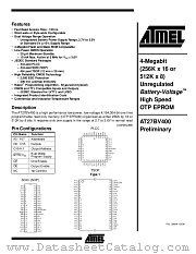AT27BV400-12TI datasheet pdf Atmel