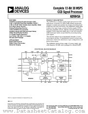 AD9845 datasheet pdf Analog Devices