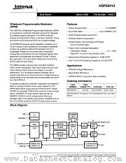 HSP50415VI datasheet pdf Intersil
