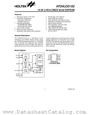 24LC01 datasheet pdf Holtek Semiconductor