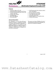 HT82K68 datasheet pdf Holtek Semiconductor