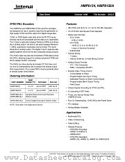 HMP8154EVAL1 datasheet pdf Intersil