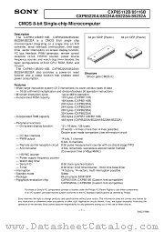 CXP85112 datasheet pdf SONY