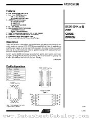 AT27C512R-55PC datasheet pdf Atmel