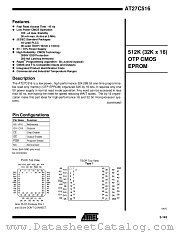 AT27C516-45VI datasheet pdf Atmel