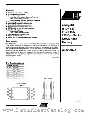 AT29C040A-10PI datasheet pdf Atmel