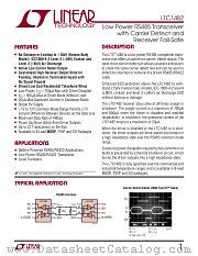 LTC1482I datasheet pdf Linear Technology