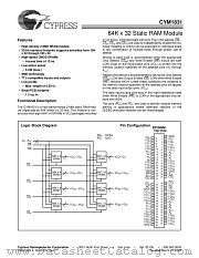 CYM1831PZ-45C datasheet pdf Cypress