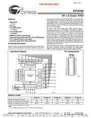 CY7C185-20ZC datasheet pdf Cypress