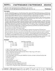CXK77P18E160GB-43E datasheet pdf SONY