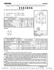 2SK2856 datasheet pdf TOSHIBA