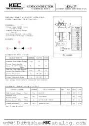 B15A45V datasheet pdf Korea Electronics (KEC)