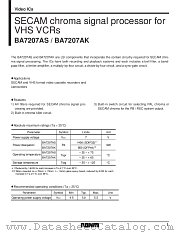 BA7207 datasheet pdf ROHM