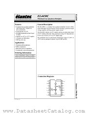 EL4450 datasheet pdf Elantec Semiconductor
