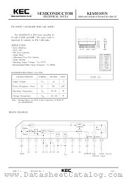 KIA6010SN datasheet pdf Korea Electronics (KEC)