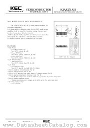 KIA8251AH datasheet pdf Korea Electronics (KEC)
