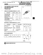 KSD560 datasheet pdf Samsung Electronic