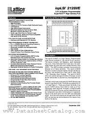 ISPLSI2128VE-135LQ160 datasheet pdf Lattice Semiconductor