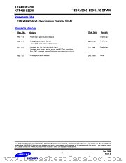 K7P403622B-HC25 datasheet pdf Samsung Electronic
