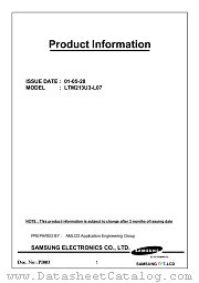 LTM213U3-L07 datasheet pdf Samsung Electronic