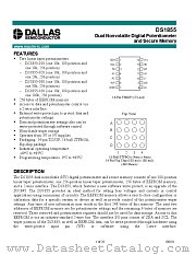 DS1855E-020/T&R datasheet pdf MAXIM - Dallas Semiconductor