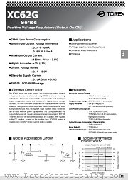 XC62GP3021MR datasheet pdf Torex Semiconductor