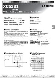 XC6381E35MPRL datasheet pdf Torex Semiconductor