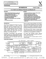 X3101 datasheet pdf Xicor