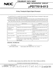 UPD77019-013 datasheet pdf NEC