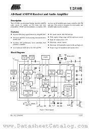 U2510B-M datasheet pdf Atmel