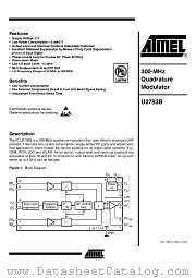 U2793B-NFSH datasheet pdf Atmel