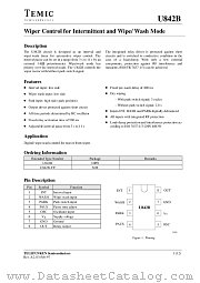 U842B datasheet pdf TEMIC